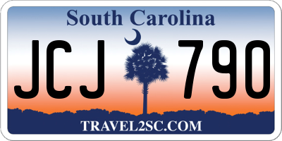 SC license plate JCJ790