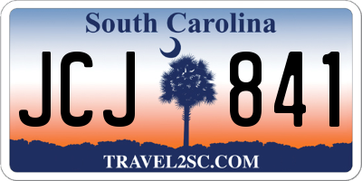SC license plate JCJ841