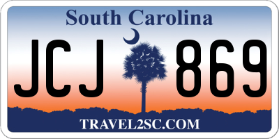 SC license plate JCJ869