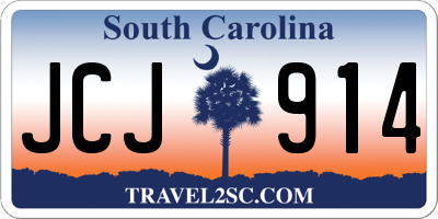SC license plate JCJ914
