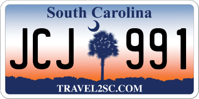 SC license plate JCJ991