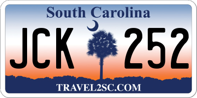 SC license plate JCK252