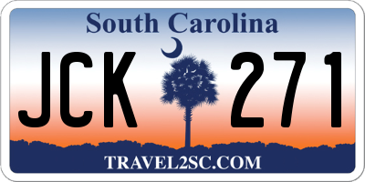 SC license plate JCK271