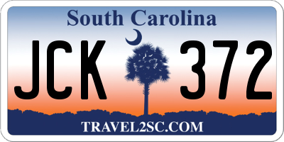 SC license plate JCK372
