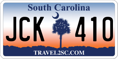 SC license plate JCK410