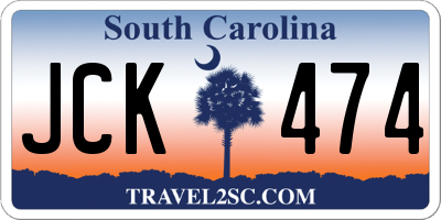 SC license plate JCK474
