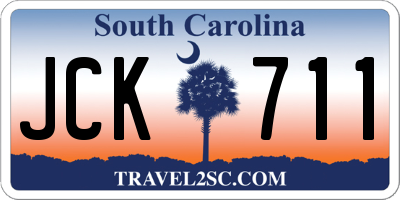 SC license plate JCK711