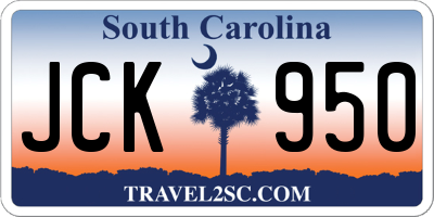 SC license plate JCK950