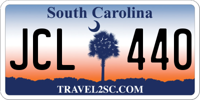 SC license plate JCL440