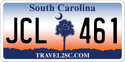 SC license plate JCL461