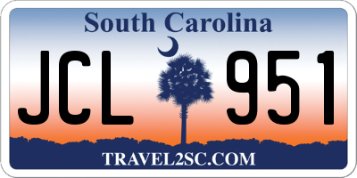 SC license plate JCL951