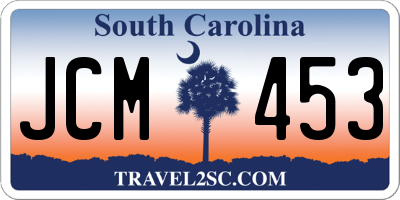 SC license plate JCM453