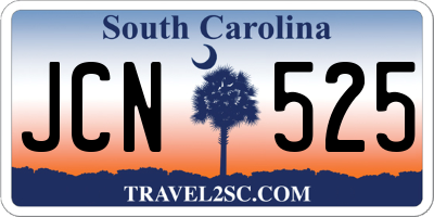 SC license plate JCN525