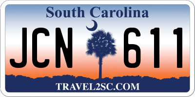 SC license plate JCN611