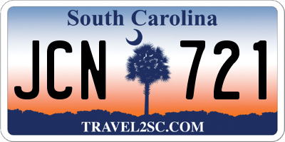 SC license plate JCN721