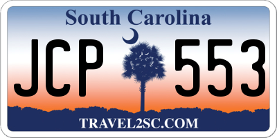 SC license plate JCP553