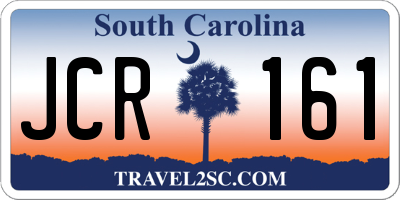 SC license plate JCR161