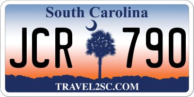SC license plate JCR790