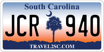 SC license plate JCR940