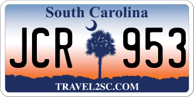 SC license plate JCR953