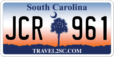 SC license plate JCR961