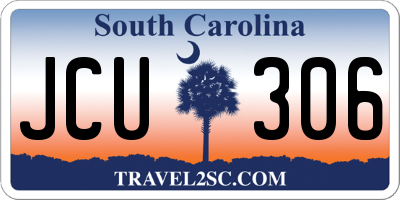SC license plate JCU306