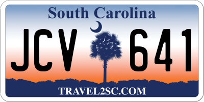 SC license plate JCV641