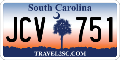 SC license plate JCV751