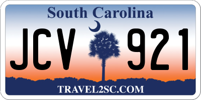 SC license plate JCV921