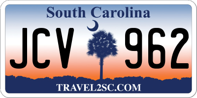 SC license plate JCV962