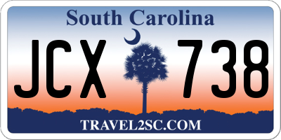 SC license plate JCX738