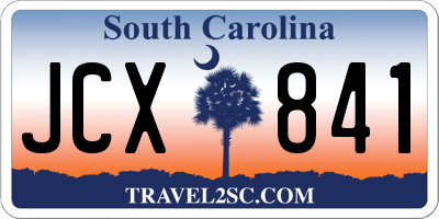 SC license plate JCX841