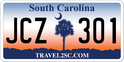 SC license plate JCZ301