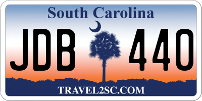 SC license plate JDB440