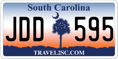 SC license plate JDD595