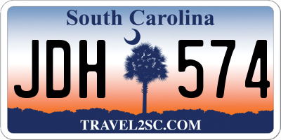 SC license plate JDH574