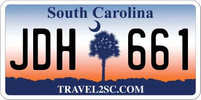SC license plate JDH661