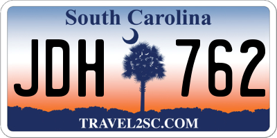 SC license plate JDH762