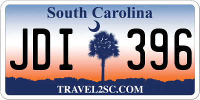 SC license plate JDI396