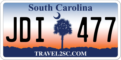 SC license plate JDI477