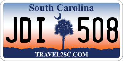 SC license plate JDI508