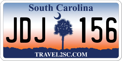 SC license plate JDJ156