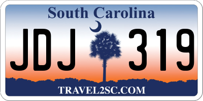 SC license plate JDJ319
