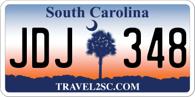 SC license plate JDJ348