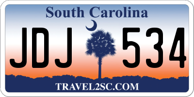 SC license plate JDJ534
