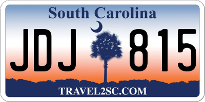 SC license plate JDJ815
