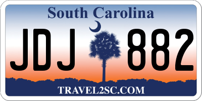 SC license plate JDJ882