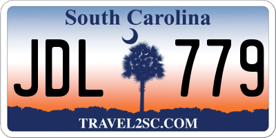 SC license plate JDL779