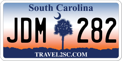 SC license plate JDM282
