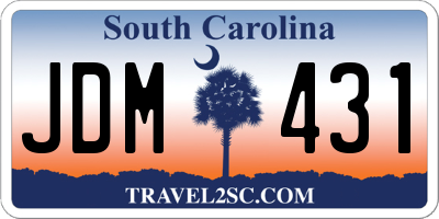 SC license plate JDM431